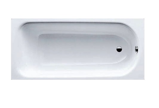 vanna Eurowa, 1500x700 cm, ar atverēm rokturiem, balta tērauda (2.3 mm)